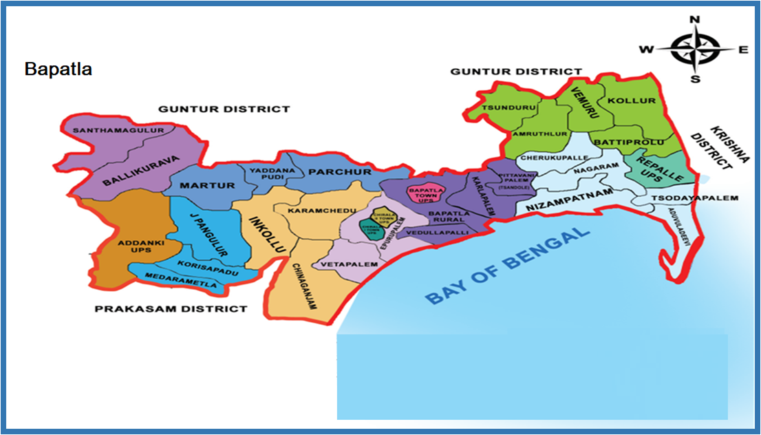 Bapatla District Map